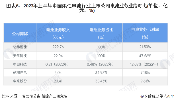 【行业深度】2024年中国柔性电池行业竞争格局及市场份额分析市场集中度较低(图6)