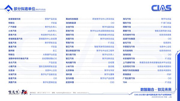 【数智融合】CIAS2025第六届中国新能源汽车产业数智峰会启动(图13)